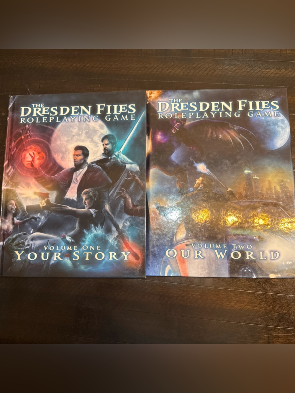 Fate Blue & Purple Dresden Files Roleplaying Game Volumes